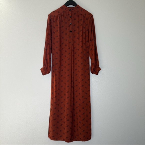 RARE Vintage 70s Floral Maternity Dress 🌸 authentic true bohemian vintage - Picture 3 of 10